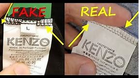 Kenzo Tiger T shirt real vs fake review. How to spot fake Kenzo Paris tee shirt