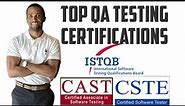 Top 3 QA Testing Certifications