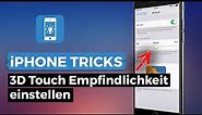 3D Touch Empfindlichkeit einstellen - iPhone 6s (Plus) | iPhone-Tricks.de