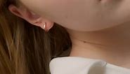 Gold Hoop Earrings - Genuine 18K Rose Gold Huggie Earring