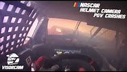 NASCAR Helmet Cam (First Person) Onboard Crashes