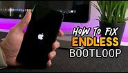 How To Fix STUCK AT APPLE ENDLESS BOOTLOOP iOS 16 / 15 / 14 iPhone & iPad