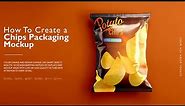 How to Make a Potato Chips Packaging Mockup - EASY Photoshop Mockup Tutorial with VOICE