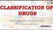 Classification of drugs, part 1