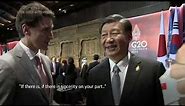 Chinese President Xi confronts Trudeau at the G-20