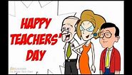 Teacher's Day Cartoon..Happy Teachers Day Celebration & Appreciation