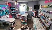 NEW Craft Room Make Over + Tour / Office Studio Update 2023 / Craftroom Organization / DIY Island
