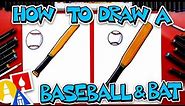 How To Draw Baseball And Bat