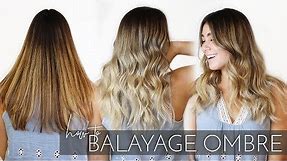 How to Balayage Ombre Brunette Hair with my Foilayage Technique | Easy Tutorial!