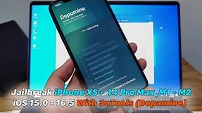 How To Jailbreak iPhone XS - 14 Pro Max | M1 - M2 iOS 15.0 - 16.5 With 3uTools (Dopamine)