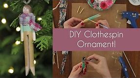 DIY Clothespin People Ornament