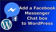 Add Facebook messenger chat box to your WordPress website