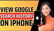 How to view google search history on iphone - Full Guide 2023