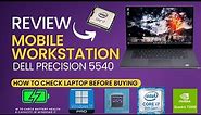 Dell Precision 5540 Mobile Workstation Review | Intel Core i7 9850H 9th Generation 32GB Ram 512gb
