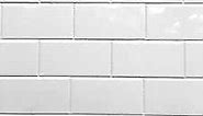3x6 White Glossy Ceramic Subway Tile Wall Backsplash Made in USA (Full Box 100)