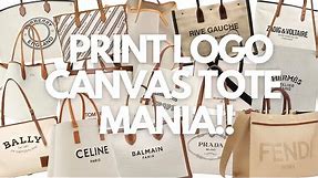 Best Luxury Canvas Totes w/ Logo Print |Fendi Tote| Burberry | Saint Laurent | Balmain|Givenchy
