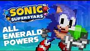 Sonic Superstars: All Chaos Emerald Abilities (Sprite Animated)
