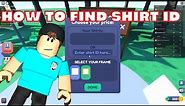 How To Find Shirt ID in Roblox Starving Artists and Buy My Build!