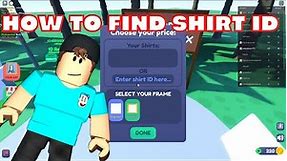 How To Find Shirt ID in Roblox Starving Artists and Buy My Build!