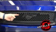 2015-2023 Mustang Ford Grille Emblem Running Pony Black Installation
