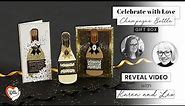 Introducing the Celebrate with Love Champagne Bottle Gift Box Die Set | Tonic Studios