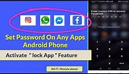 How to Set Password On Any Apps In Android Phone