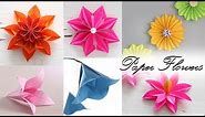 6 Easy Paper Flowers | Paper Folding | DIY Craft