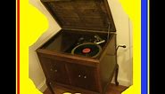 ANTIQUE hand crank phonograph record player victrola victor talking machine