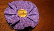 How To Make a Fabric Flower and Hair Clip