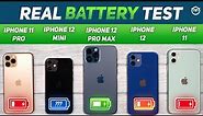 iPhone 12 Mini vs 12, 12 Pro Max, 11 Pro Battery Drain Test | Gaming Test | Heating Test [Hindi]