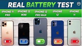 iPhone 12 Mini vs 12, 12 Pro Max, 11 Pro Battery Drain Test | Gaming Test | Heating Test [Hindi]
