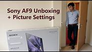Sony AF9/ A9F OLED TV Unboxing + Picture Settings