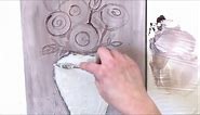 Textured roses / Texture Techniques / Acrylic Painting for Beginner / MariArtHome