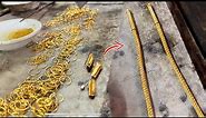 24k gold chain is made | gold chain necklace making process | how gold necklace is made