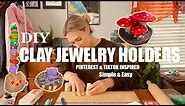 Making Clay Jewelry Holders I saw on Pinterest & TikTok *Trendy DIY*