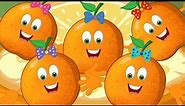 Five Little Oranges | kids rhyme | nursery rhymes English | Cartoon Videos by Kids Tv