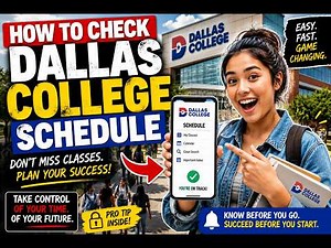 How to check Dallas college schedule
