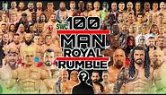 100-Man Royal Rumble WWE Action Figure Match! FULL MATCH! 100K Subscriber Special