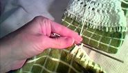 Crocheted Dish Towel Topper - Base Row