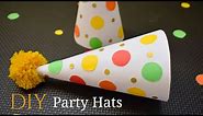 DIY New Year Party Hats | Party Hats with Paper | DIY Confetti Party Hats | New Year Party Ideas