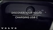 Charging smart devices with USB C | Volvo Cars