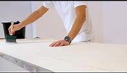 How to hang wallpaper with paper backing - Pasting the product