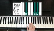 How Dsus Chord on Piano