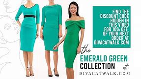 Emerald Green Dresses | Wedding Guest Emerald Green Dresses, Green Outfits for Spring Summer 2022.
