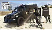 GTA 5 PLAY AS A COP MOD - SWAT w/ RIOT SHIELDS TAKEOVER!! SWAT Police Patrol!! (GTA 5 Mods Gameplay)