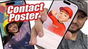 New iPhone Contact Poster Tutorial - iPhone Contact Card iOS 17