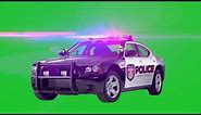 Police Car Green Screen Effects with SFX [4K UHD]