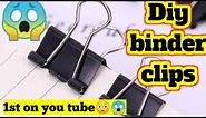 Diy homemade binder clip|Diy clip|Homemade clips|Clips making at home|Binder clips|Diy paper clips