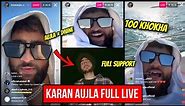 Karan Aujla Instagram Live | Karan Aujla Live Talking About New Song & Shubh Leo | 100 Khokha