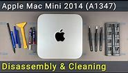 Apple Mac Mini 2014 (A1347) Disassembly, fan cleaning and thermal paste replacement